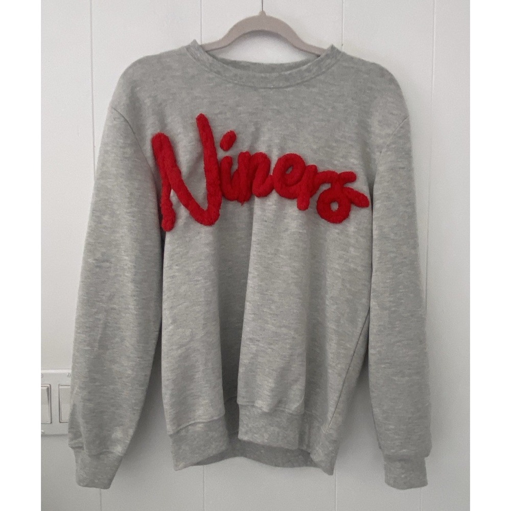 San Francisco‎ 49ers Women's Small Chenille Yarn Embroidered "Niners" Sweatshirt